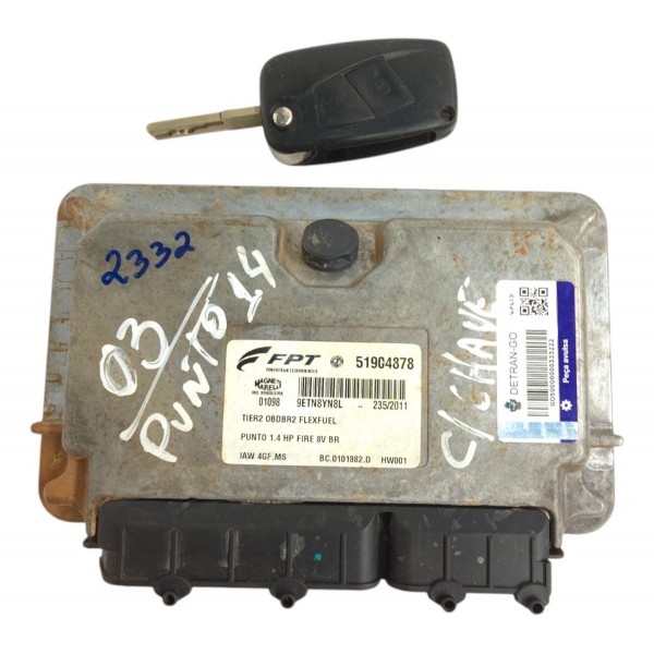 Modulo Central Injeção Chave Fiat Punto 1.4 Fire 2007 2012
