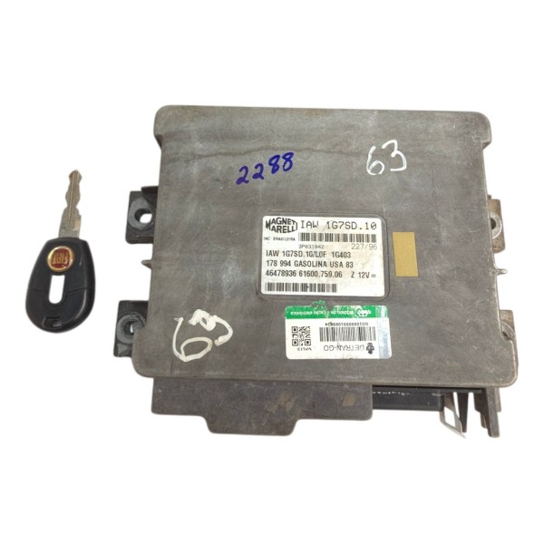 Modulo Injeção Chave Fiat Palio Siena 1996 A 2000 Gasolina