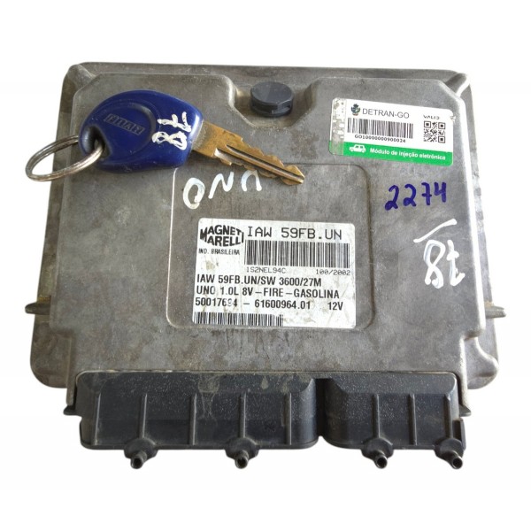 Modulo Chave Central Injeção Fiat Uno 1.0 8v 2000 A 2006