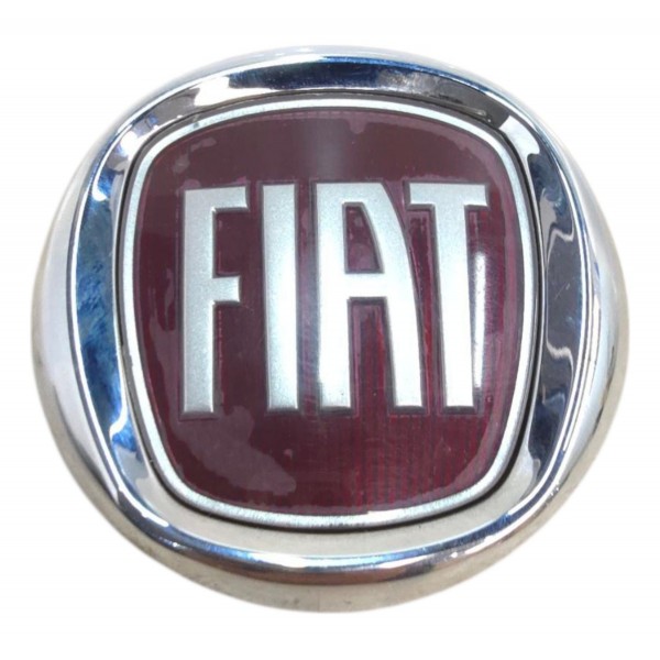Emblema Grade Dianteira Fiat Siena 78550 Original Vermelho
