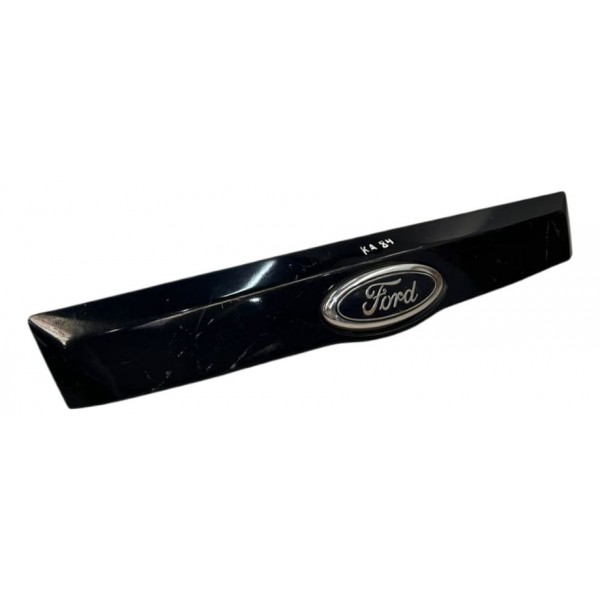 Porta Friso Aplique Suporte Tampa Traseira Ford Ka 2009 2013 Preto