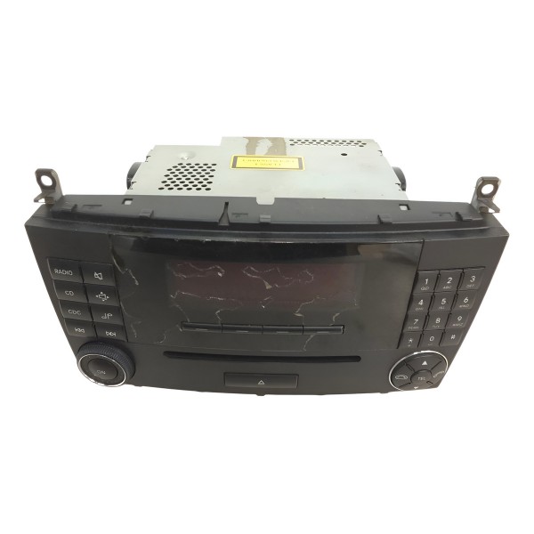 Som Multimidia Mercedes C180 2008 Detalhe Plástico Tela Preto