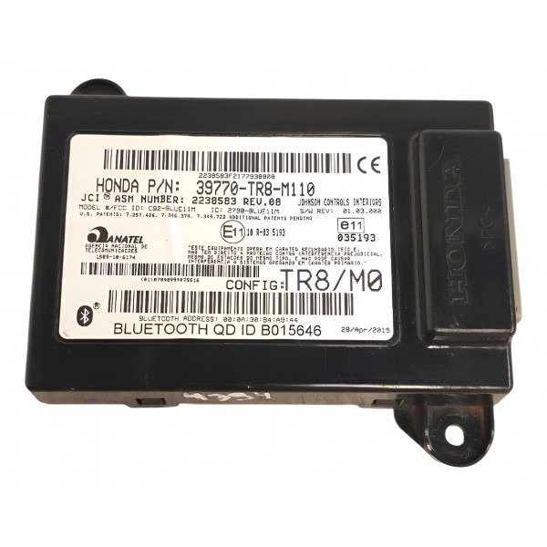 Modulo Central Bluetooth Conforto Honda Civic 2012 A 2016