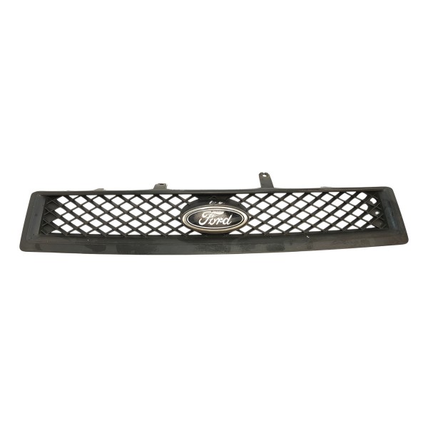 Grade Superior Parachoque Dianteiro Ford Fiesta 2006 A 2010 Preto Brilhante