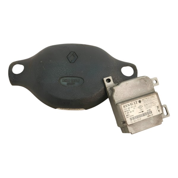 Kit Capa Volante Modulo Renault Clio 1999 2000 2001 A 2007 Preto